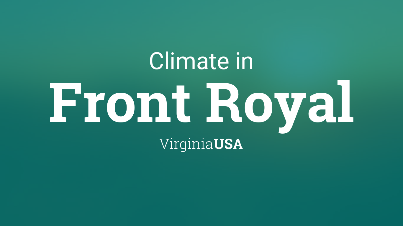 Climate & Weather Averages in Front Royal, Virginia, USA
